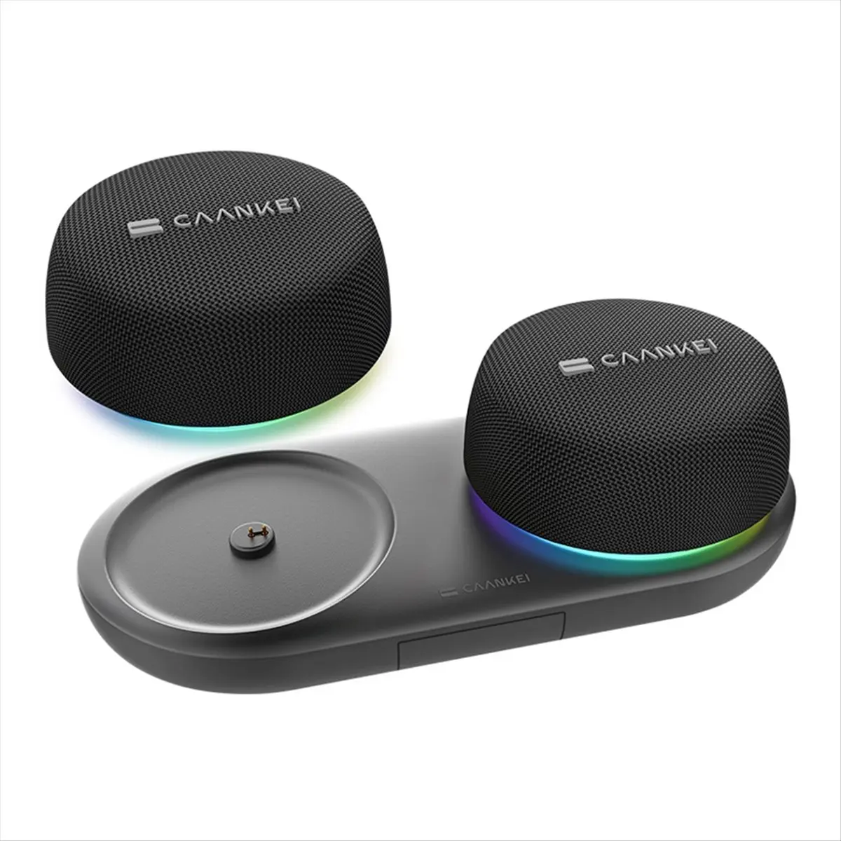 A60P CAANKEI Bluetooth Small Speaker, with Loud HD Sound and Robust ,for Home, Sports Portable Wireless Outdoor Speakers 1 Pair