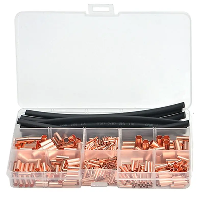 

AT13 Copper GT Small Copper Tube Connecting Tube Wire Connector Terminal Connector Set Box