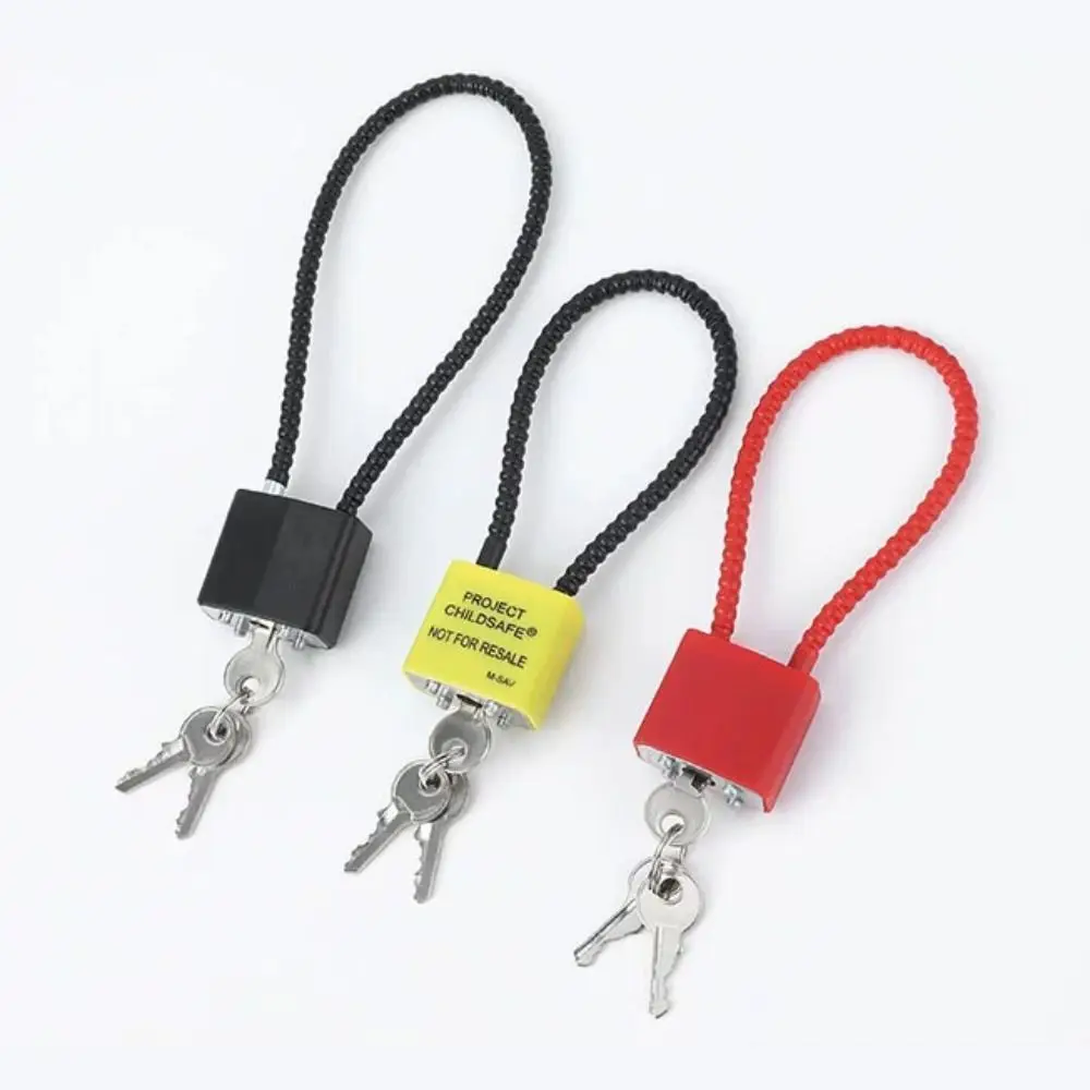 Durable Multifunctional Cable Lock Soft Flexible Padlock Alloy Steel Equipped with Keys Suitcase Lock Cart Basket