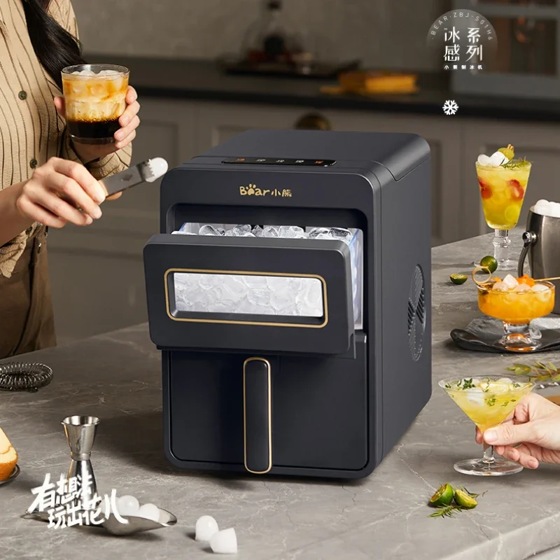 Ice Maker Household Outdoor Small Dormitory Students Mini Automatic Small Power Ice Cube Round Ice Maker