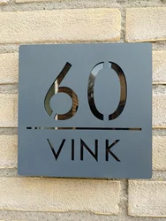 Personalized House Number Sign Laser Cut 3D Acrylic Door Plate Custom House Sign For Home Decor  Nameplate Door Sign 15 25 30 cm