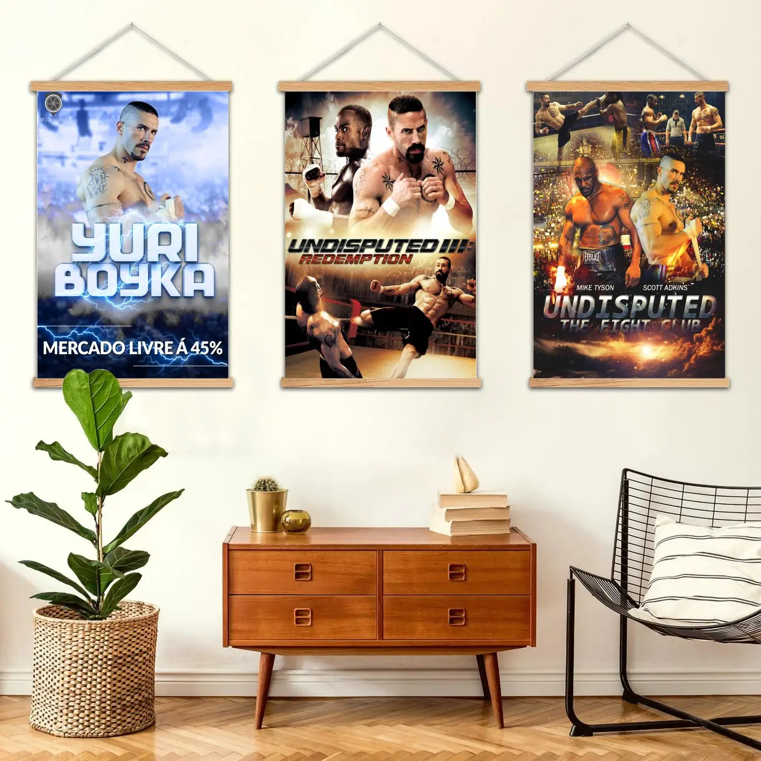 Boyka الممثل الملاكم مؤطرة جدار اللوحة قماش ملصق فني وفن جدران، ديكور غرفة نوم الأسرة الحديثة، اللوحة الزخرفية #1