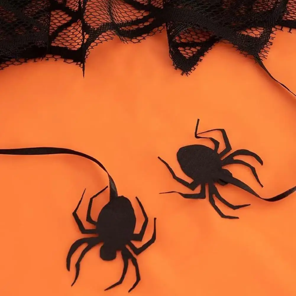 Creative New Black Spider Silk Tablecloth for Halloween Decorations Scary Ghost Festival Home Store Decor Table Runner Props