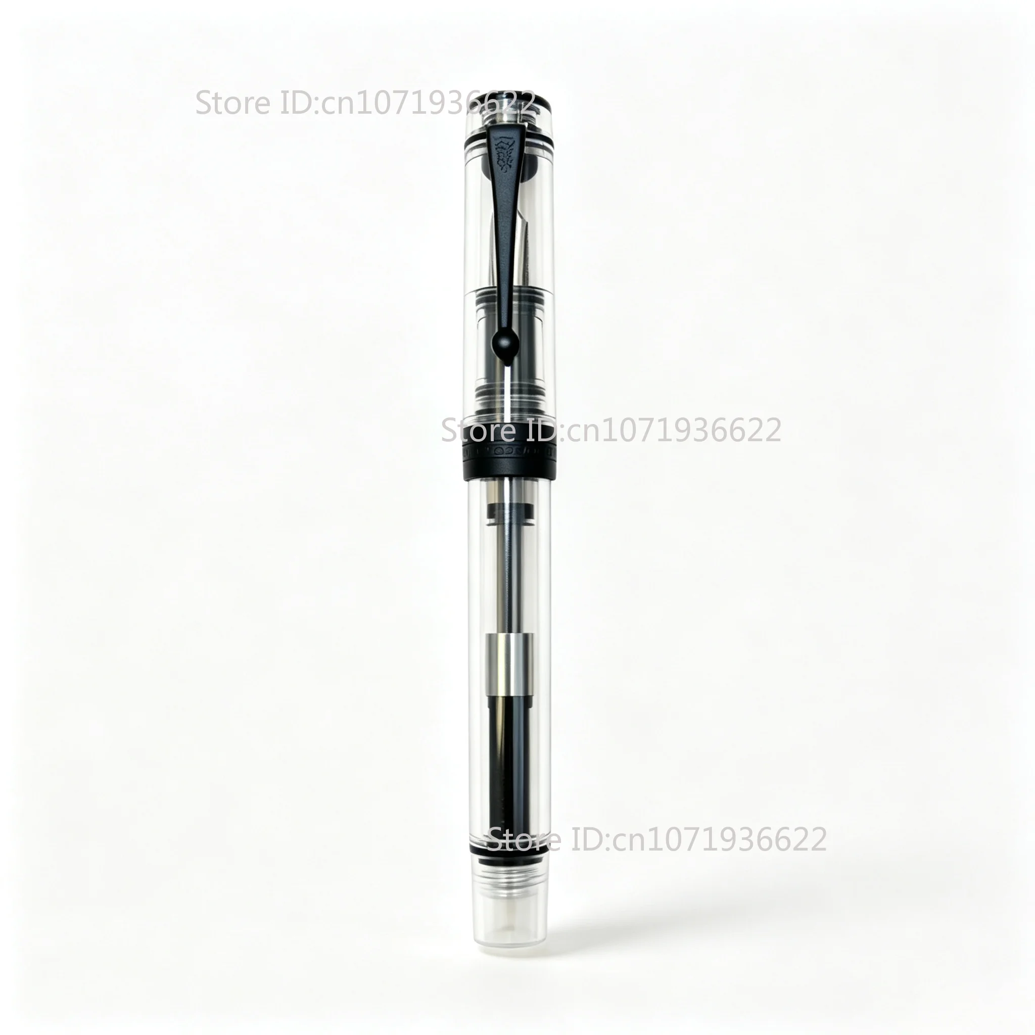 Limited JINHAO 100 Centennial Fountain Pen Black Clip Transparent EF F M Nib Business School Office Supplies Stationery Gift