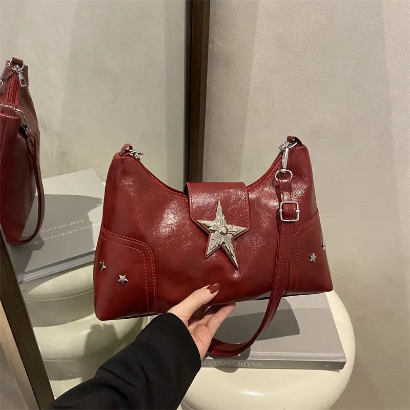 

Underarm Bag Women's 2025 New Large-capacity Shoulder Messenger Bag, Premium Tote Bag, Retro Temperament Casual Bag