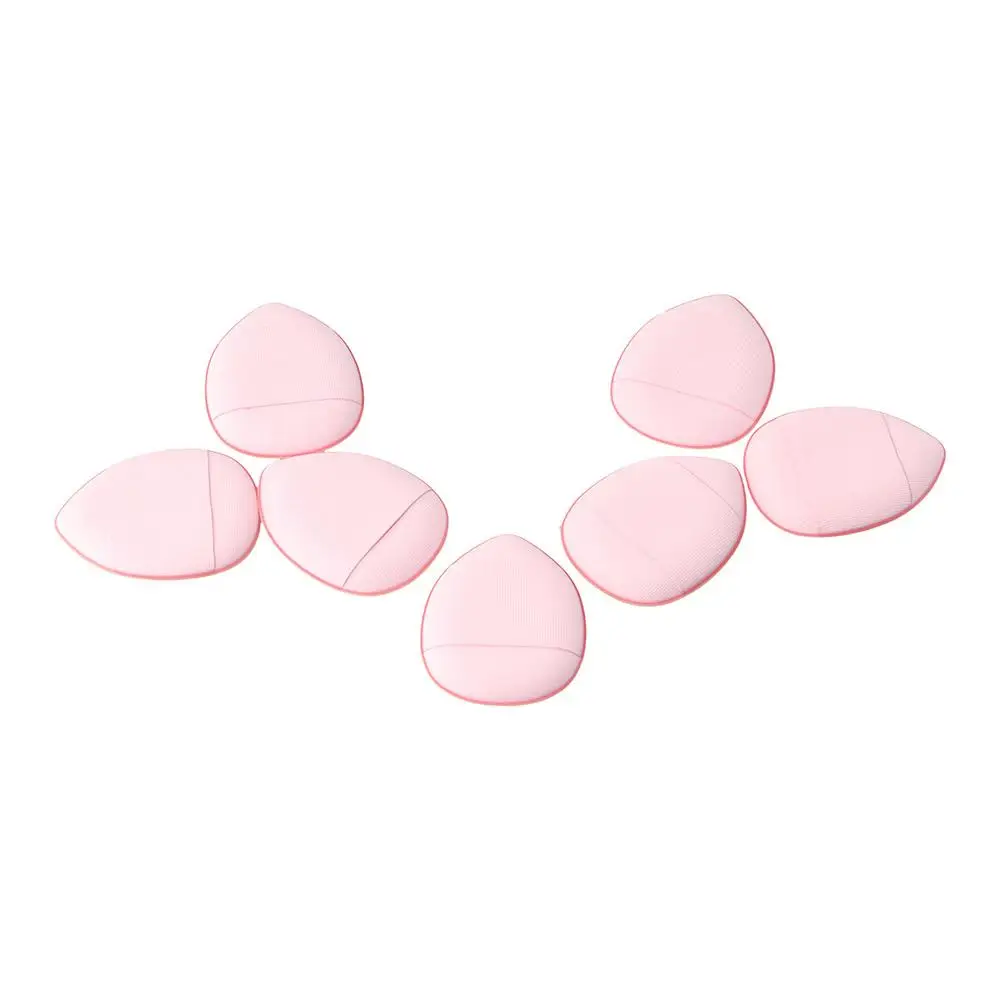 Liquidificador blush fundação ferramenta seco molhado dupla utilização 7 pçs mini dedo puff maquiagem esponja polegar almofada de ar puff cosméticos