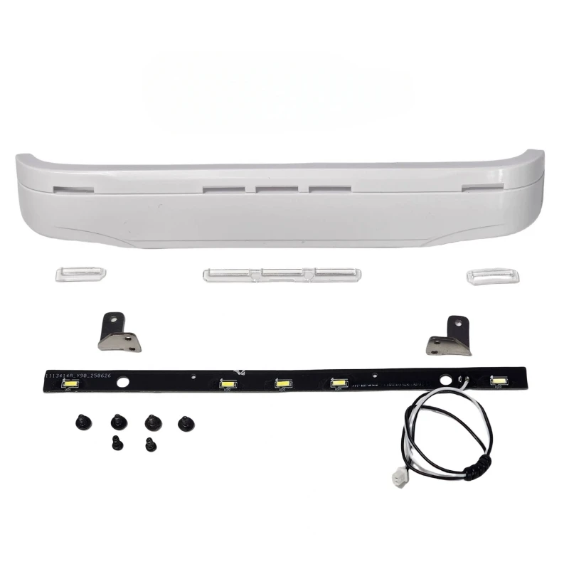 1/14 Scale LED Sun Visor Roof Light Upgrade Parts for Tamiya 770S 56368 RC Tractor Truck Cab Accessories