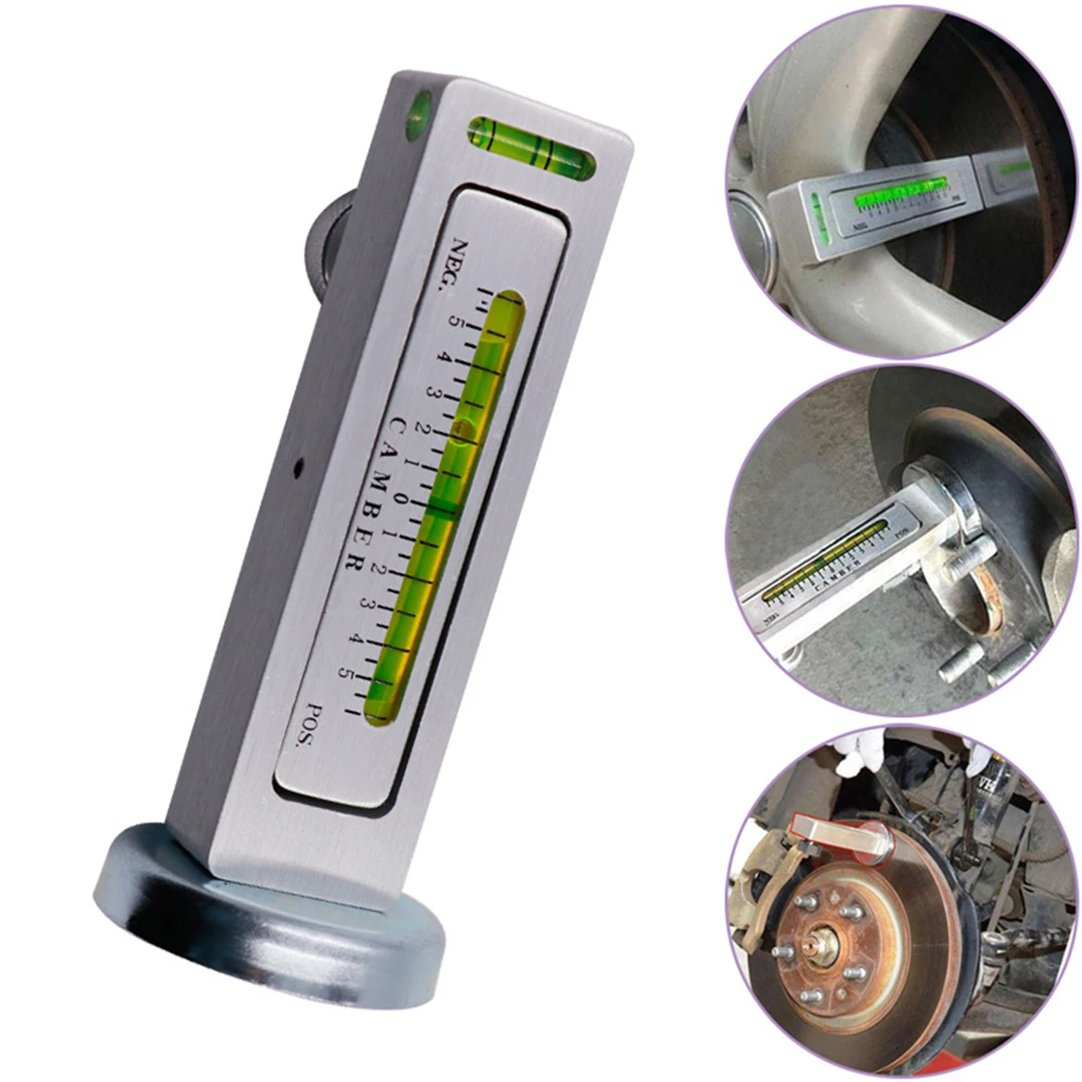 

Universal Car Pillar Magnetic Camber Castor Wheel Adjustment Auxiliary Car Alignment Gauge Tool Aligner Bubble Positioning Tool