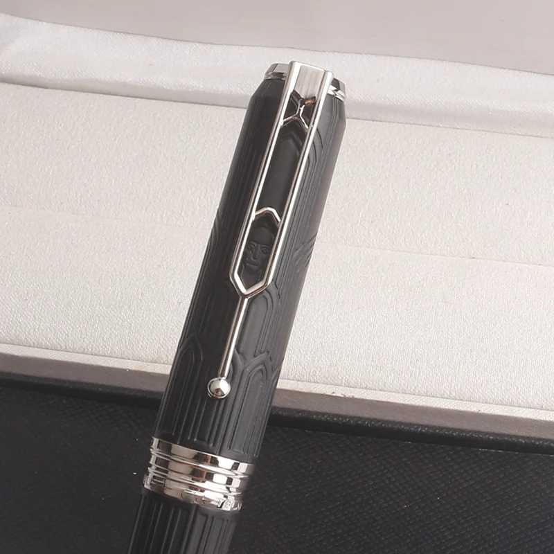 MB Victor Hugo Fountain Pen Rollerball Pen Ballpoint Pens Luxury Business Writing Pen Gifts Black Red Silver High Quality