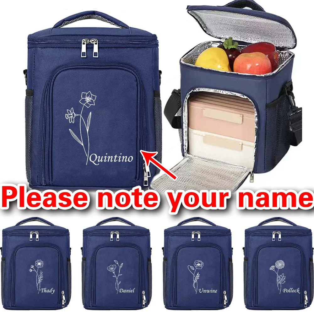 Personalized Customized Portable Lunch Bag Food Box Durable Ice Bag Camping Refrigerator