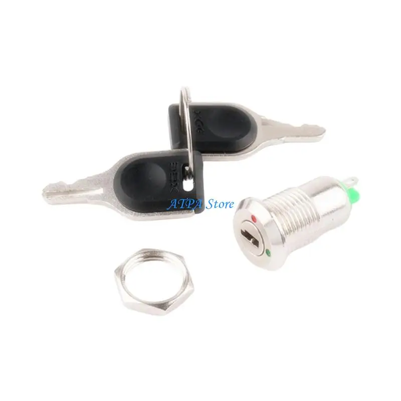 

U13C Vehicle Security Lock On/Off 12mm Mounting Hole 3A 250V Rating Weatherproof