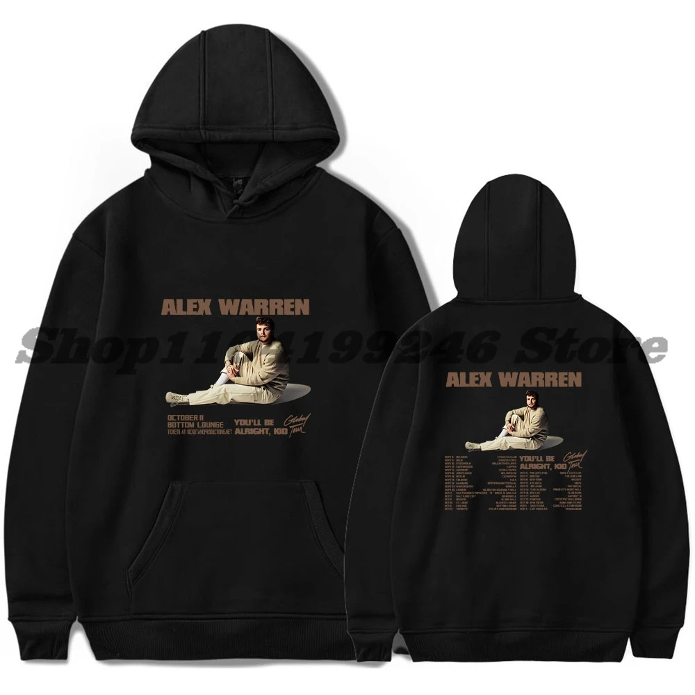 

Alex Warren YOU'LL BE ALRIGHT KID Tour Merch Толстовка с капюшоном для мужчин/женщин Повседневные топы Толстовки с длинными рукавами