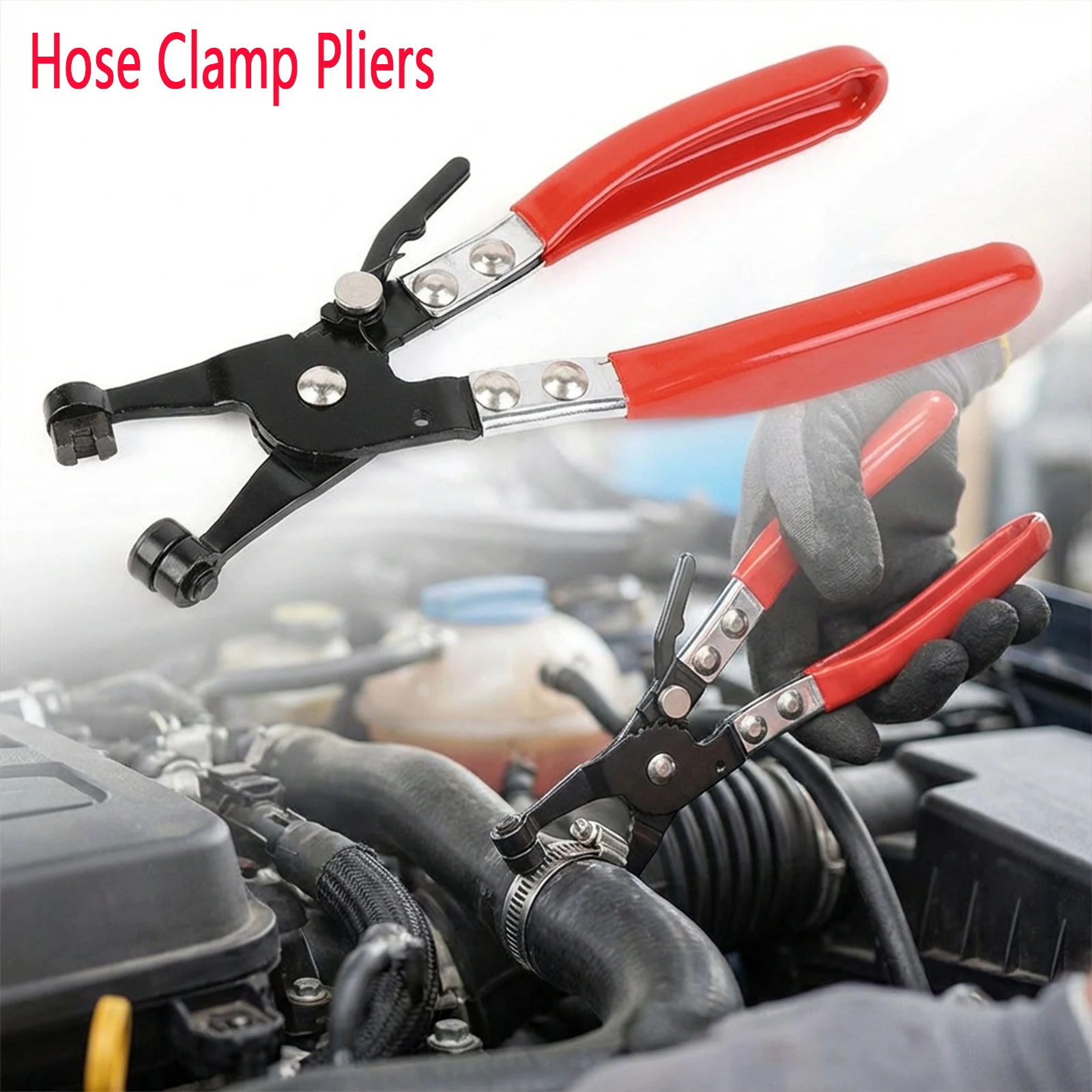 

Hose Clamp Pliers Auto Hose Clamp Plier Set Swivel Flat Band Hose Clamp Plier Car Angled Clip Plier Cable Type Pliers Tube