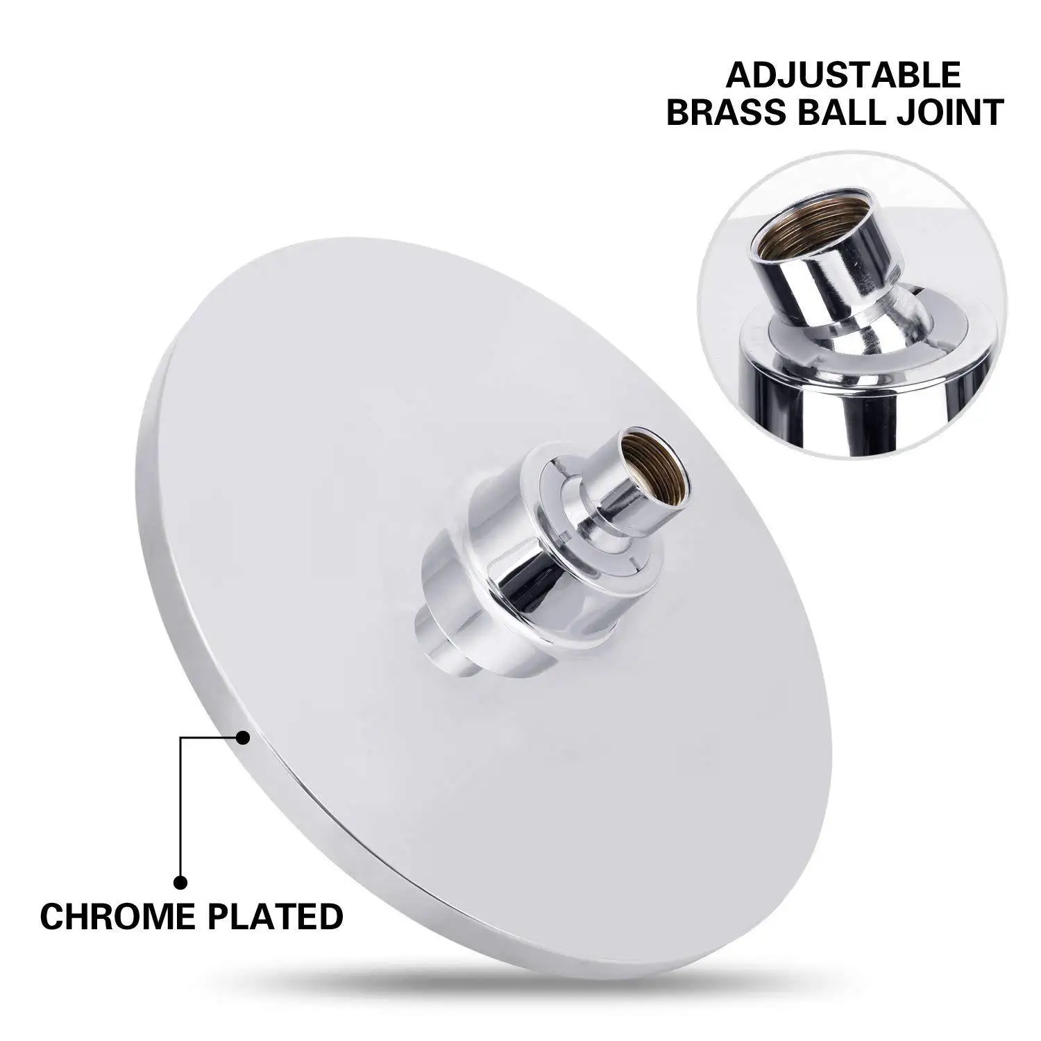 Rainfall Shower Head Big Panel Large Flow Supercharge High Pressure Top Rain Shower Faucet Bathroom Accessories view 6