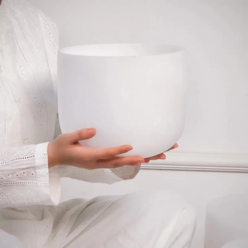 

Sound Healing 9 Inch F Note Heart Chakra Perfect Pitch Meditation Yoga Crystal Singing Bowl