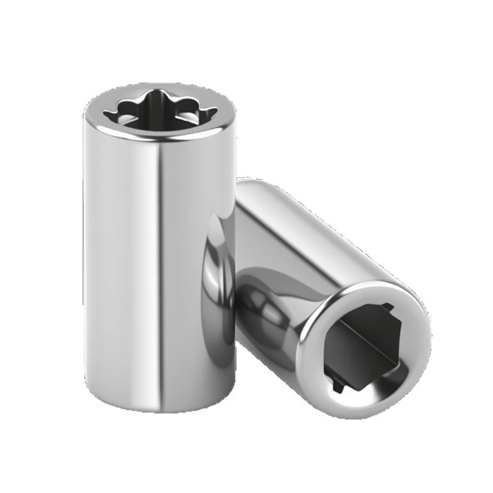 2pcs 1/4 Sleeve Screwdrivers Ratchet Socket Adapter Conversion Head Repair Hand Tool Parts Accessories