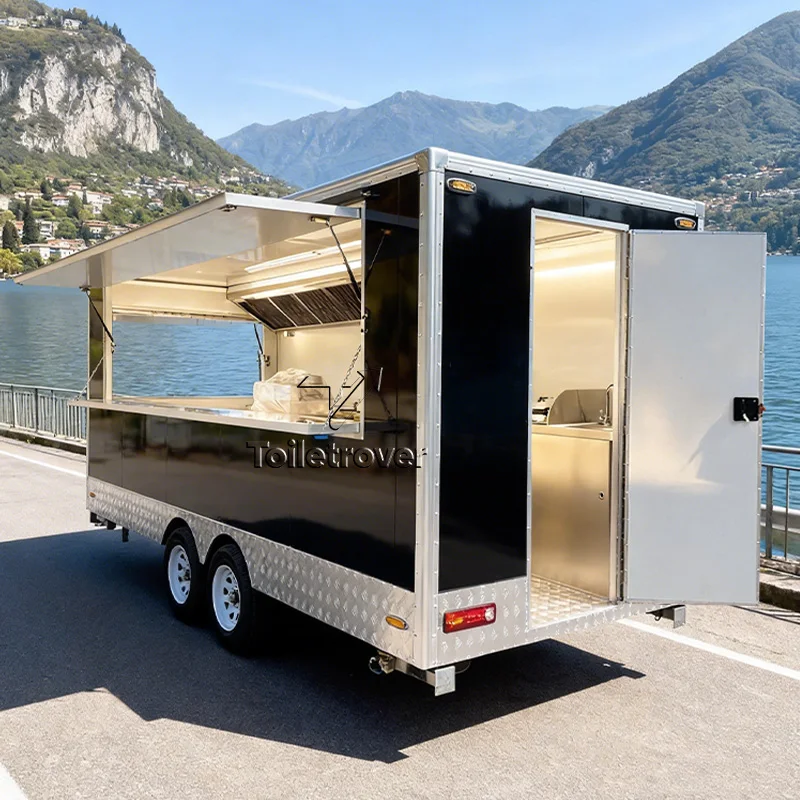 

Customizable Design Street Commercial Bus Food Truck Fast Food Trailers Fully Equipped Mobile Food Trailer Made in China