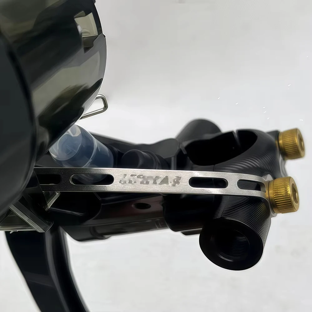 Motorcycle Adjustable Brake Reservoir Mount Kit CNC Aluminum Universal for Radial Master Cylinder Oil Cup Bracket Holder