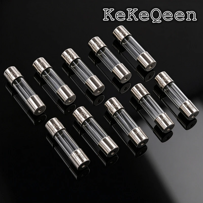 100pcs 5*20mm Fast Glass Fuse 250V 5*20 F 0.2A/0.25A/0.3A/0.5A/1A/2A/3A/3.15A/4A/5A/6A/6.3A/7A/8A/10A/12A/15A/20A/25A/30A 5X20MM