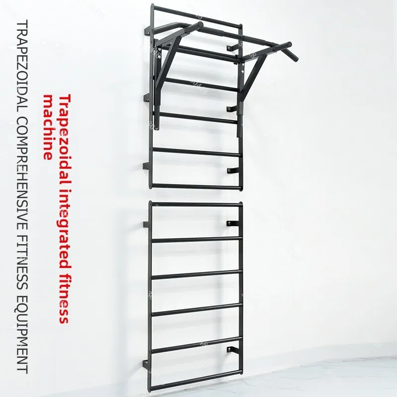 Wall-mounted trapezoidal pull-up bar, arm flexion, home-use comprehensive fitness equipment, yoga leg stretching