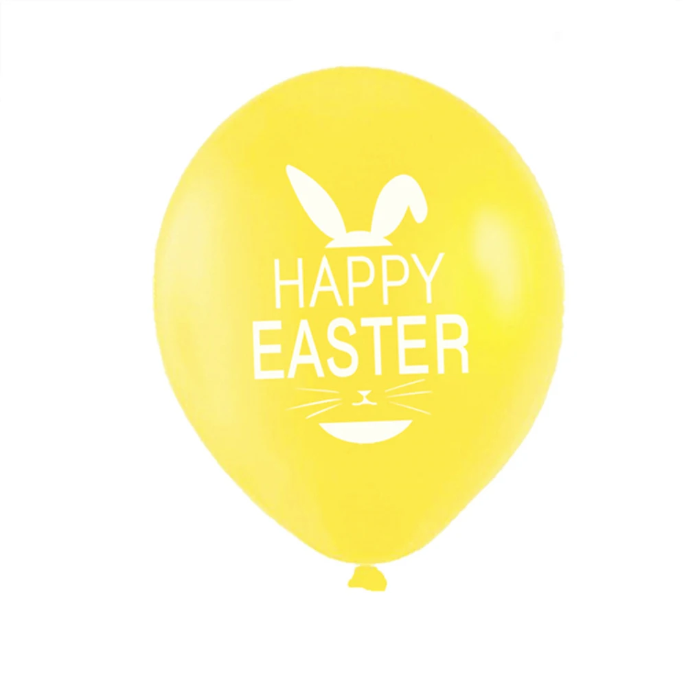 

50pcs Rabbit Balloons Easter Balloons Bright Colors Creative Design Easter Party Decorations Balloon Accessories