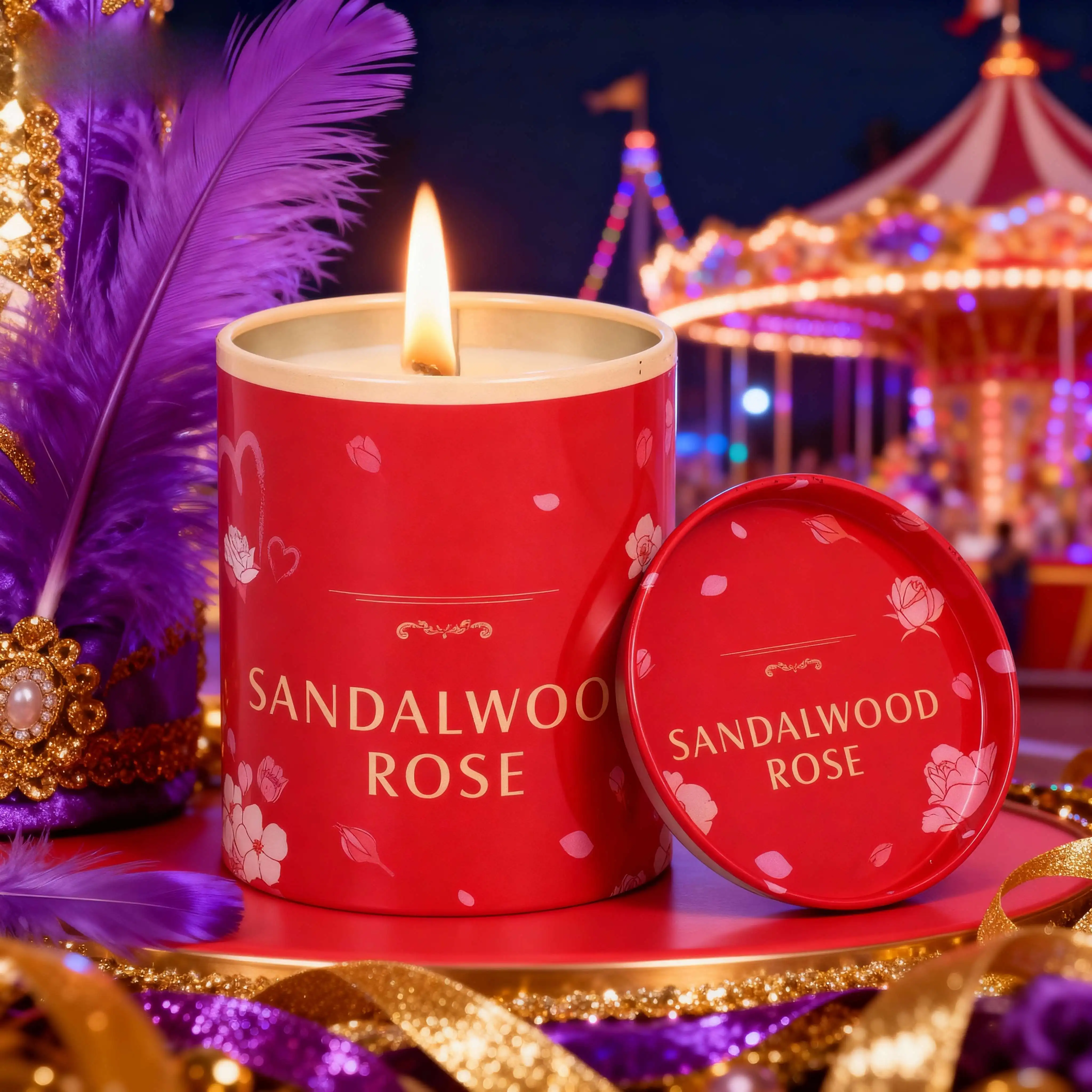 

Scented candle gift for women perfect for bathtubs hot springs Valentine Mother Day holiday special romantic present