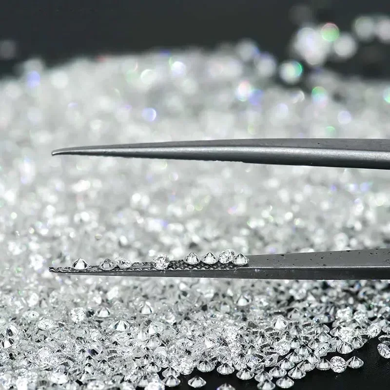 

Top Moissanite Loose Wholesale 1.0CT Small Size 0.7mm~3.0mm D Color VVS1 Gemstone Lab Grown Moissanite Diamonds