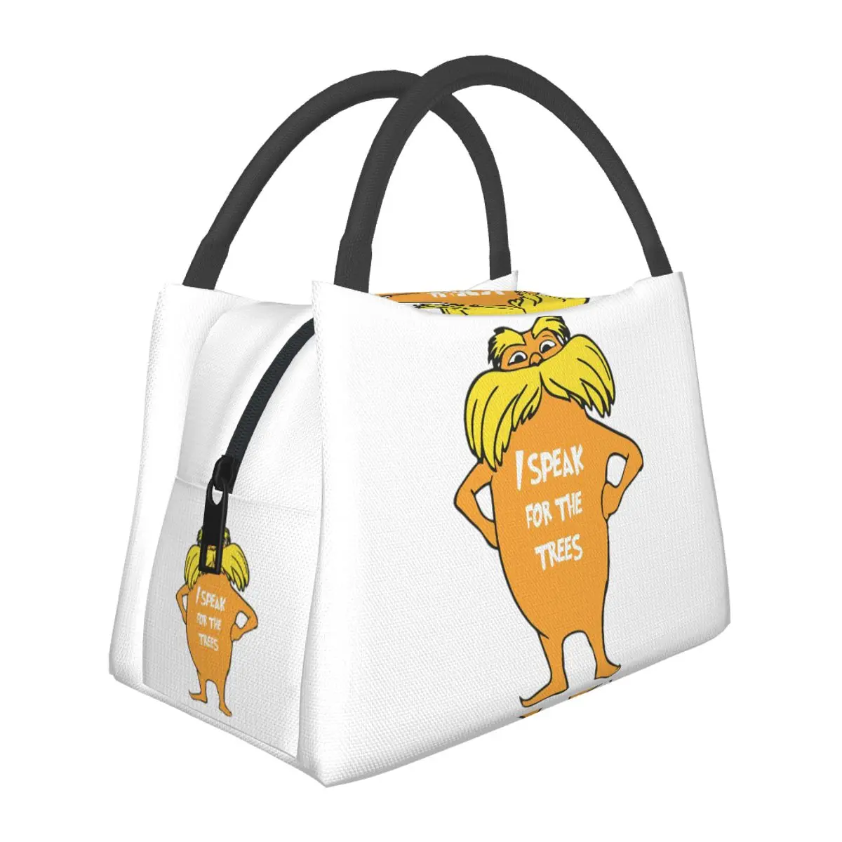 Lorax I Speak For The Trees So Cute Insulated Lunch Bag for School Picnic Storage Food Boxes Portable Thermal Lunch Box Tote