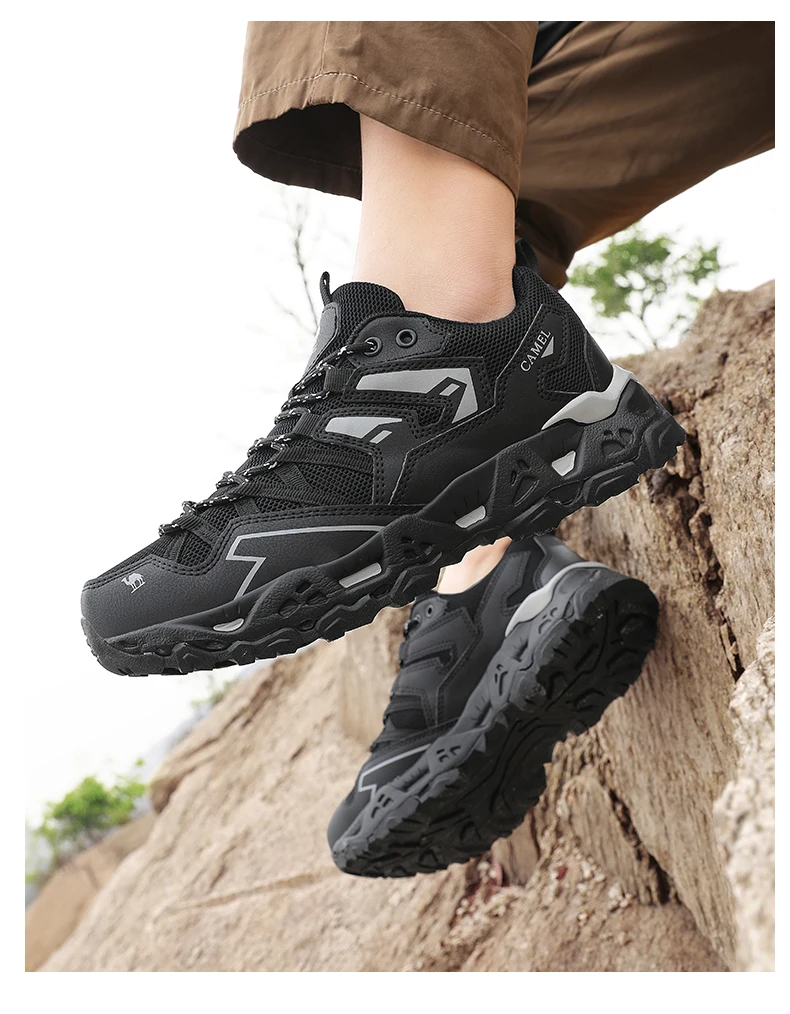 Herren Damen Wanderschuhe Outdoor-Sneaker Jogging Atmungsaktive Rutschfeste Sportschuhe Camping Training Trekking Klettern Trail-Schuhe – Detail 13
