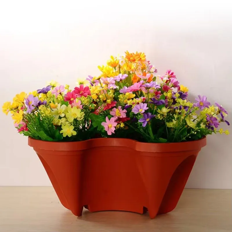 Garden Outdoor Strawberry Herb Flower Vegetable Multi Layer Vertical Stackable Planter Pots