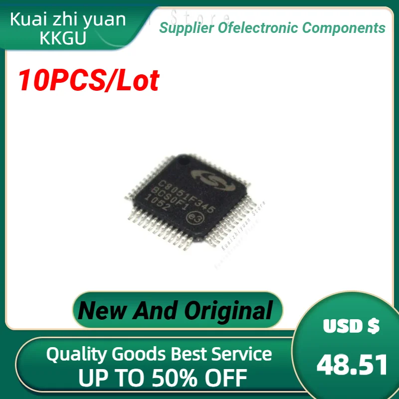 10PCS/Lot New And Original C8051F347-GQR QFP64 C8051F347 QFP-64 MCU Microcontroller Chip Integrated Quality Goods