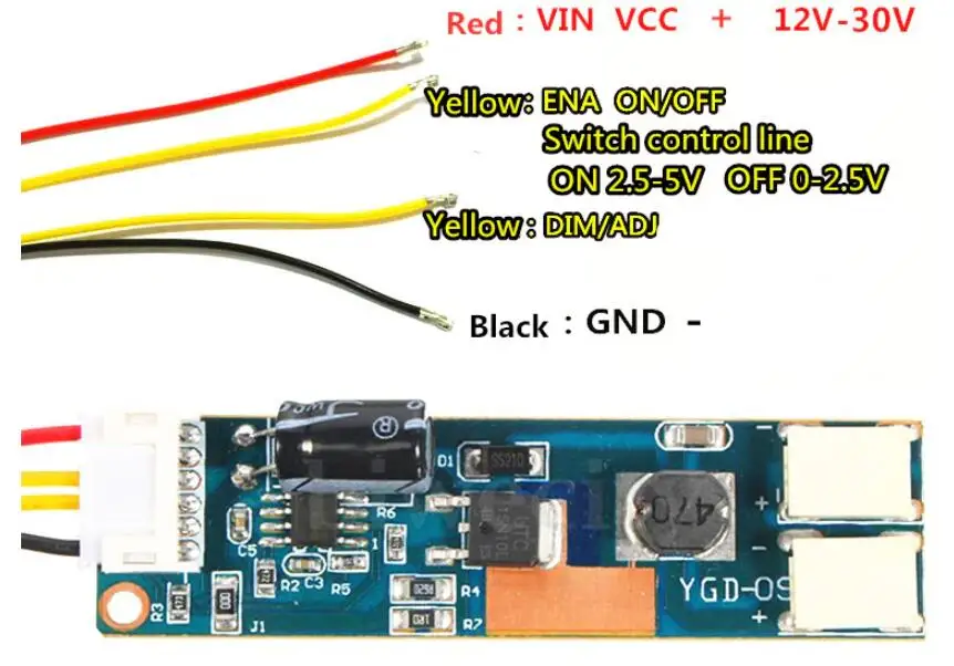 Imagem -02 - Lcd Retrofit Led Kit para Monitor de tv Backlight Strip Modificação Brilho Ajustável 24 Polegada 27 Polegada