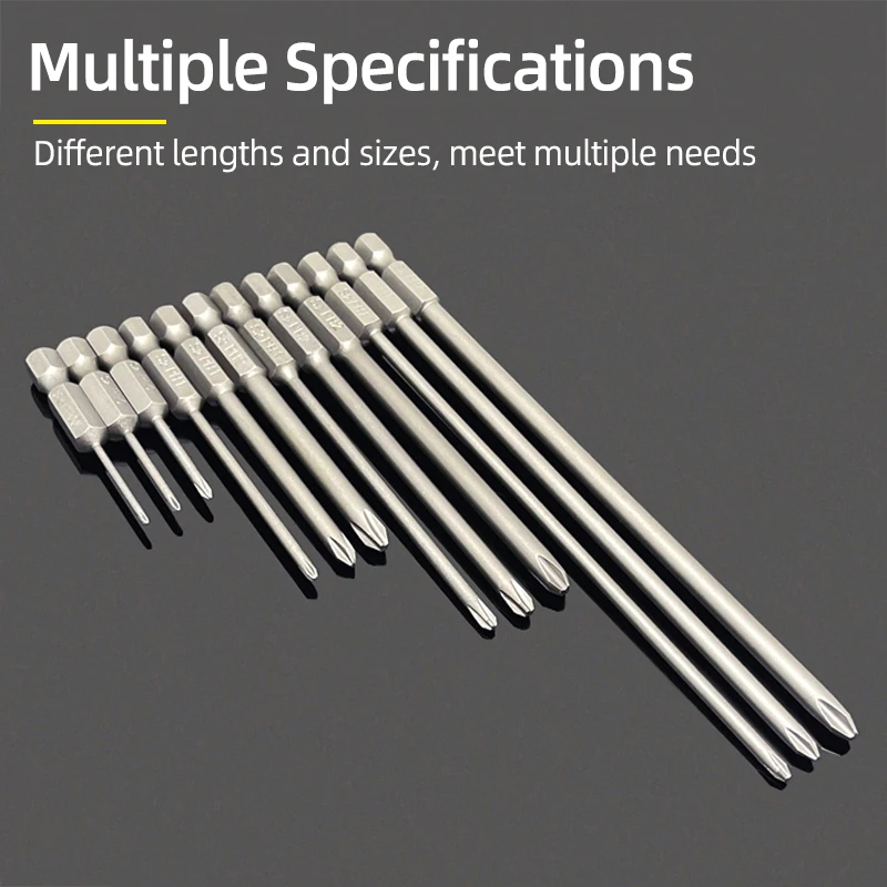 1PC Phillips Screwdriver Bits Cross Head Magnetic Screwdrivers PH00 PH1 PH2 S2 Alloy Steel Hex Shank Hand Tools 50/75/100/150mm