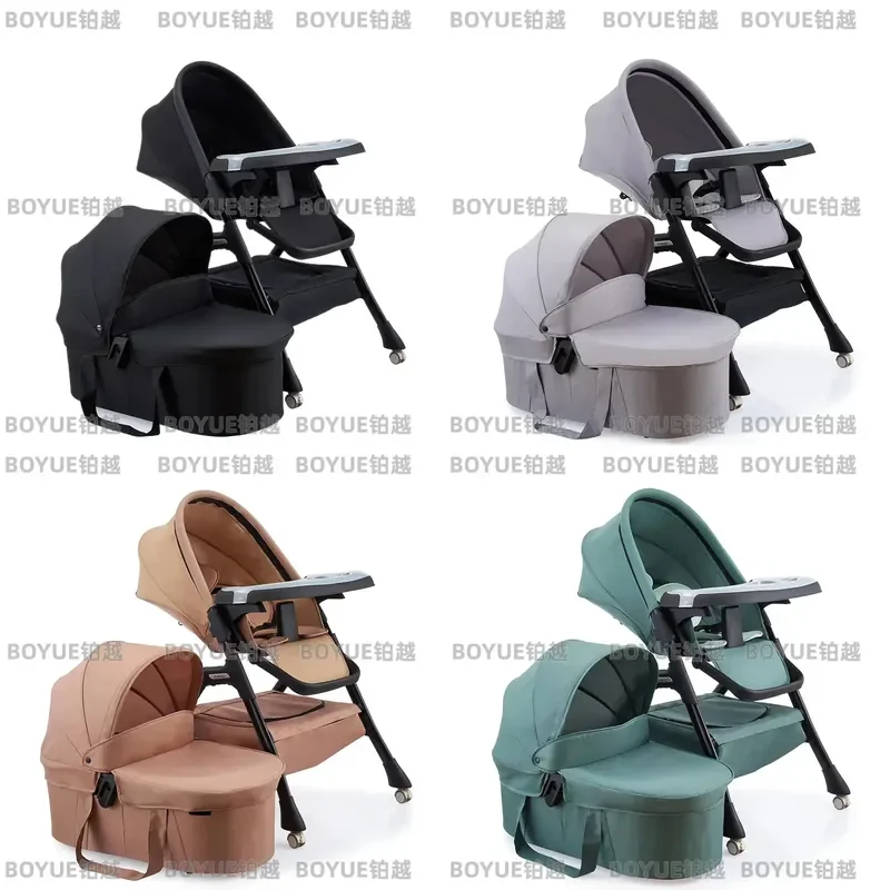 Multifunctional Kids Dining Chair Portable 2 in 1 Baby Highchair with Table Household Feeding Seat for Toddler Infant