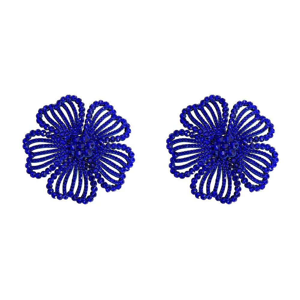 Cute 8cm Rhinestone Brooch DIY Exquisite Flower Brooch Flower Clothing Patch Clothing Accessories