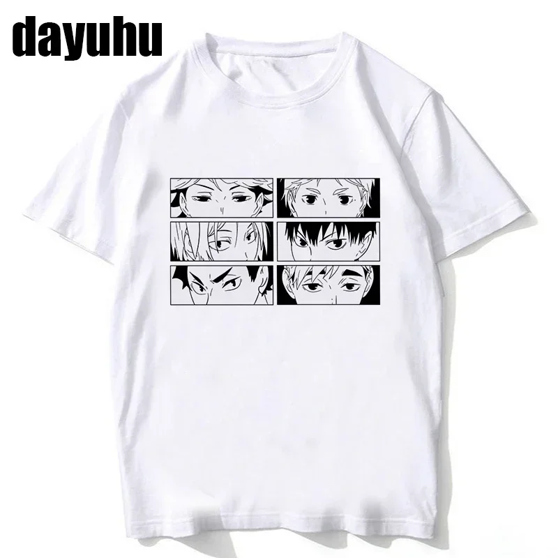 Camiseta Haikyuu de los 90 para hombre y mujer, camisa de Anime japonés Kuroo, Bokuto, Manga, Shoyo, voleibol, camiseta creativa, camisetas gráficas de dibujos animados para hombre