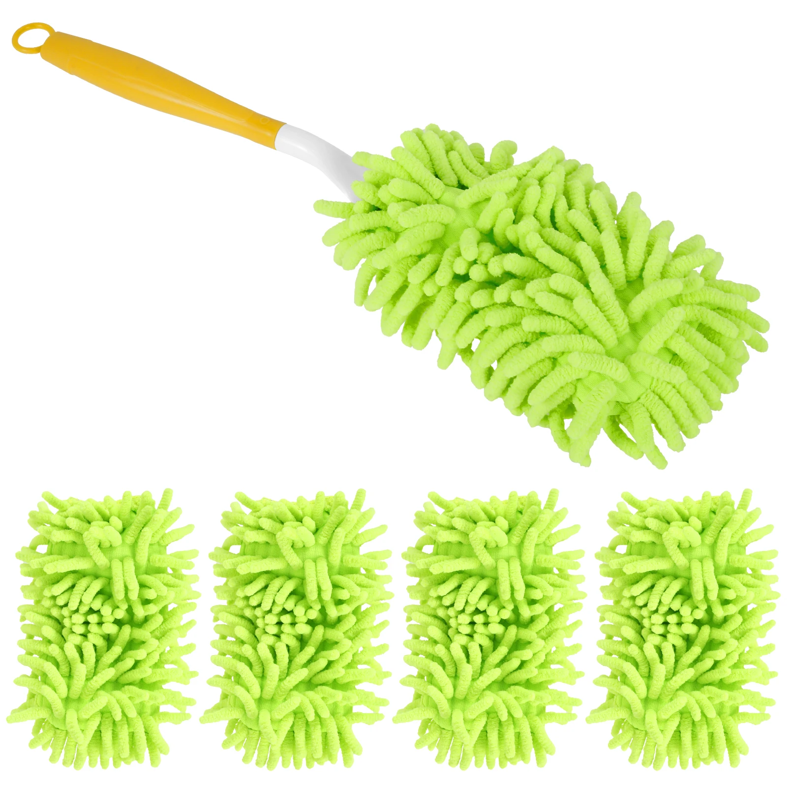 Chenille Duster Refills for Furniture Window Fan Reusable Wet Dry Use Hand Dusters Tear Resistant Machine Washable Duster Pads