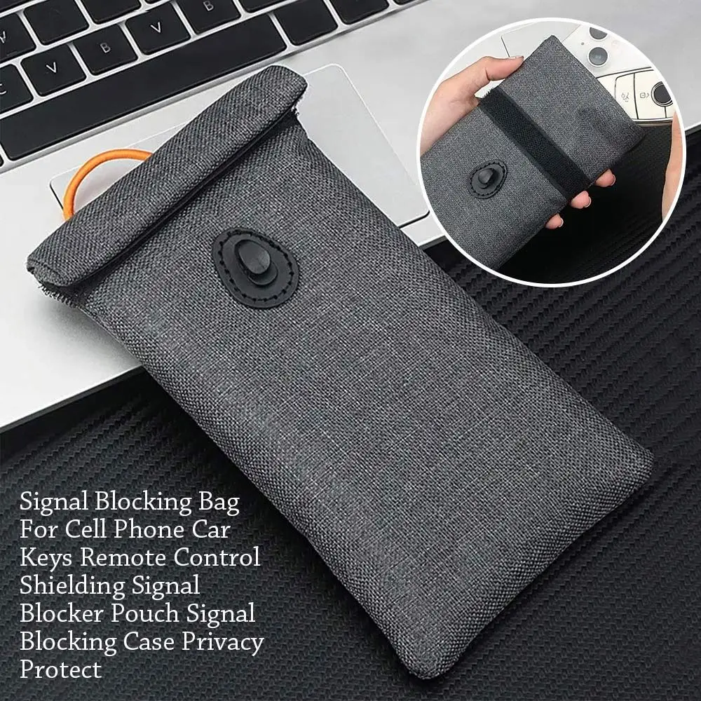 Signal Blocking Bag For Cell Phone Car Keys Remote Control Shielding Signal Blocker Pouch Signal Blocking Case Privacy Protect