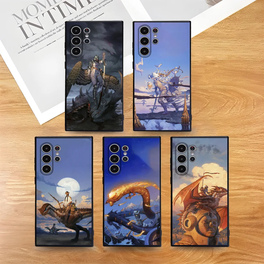 

Cool Gath-Ering Magic Phone Case For Samsung Galaxy S25 S24 S22 S23 Ultra S21 S20 Plus 5G Frosted Non-Slip Full Cover Soft Case
