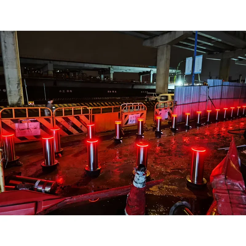 High Anti-Crash Level Stainless Steel Hydraulic Bollard Guardrail Fast Speed Automatic Barrier Parking Equipment Emergency