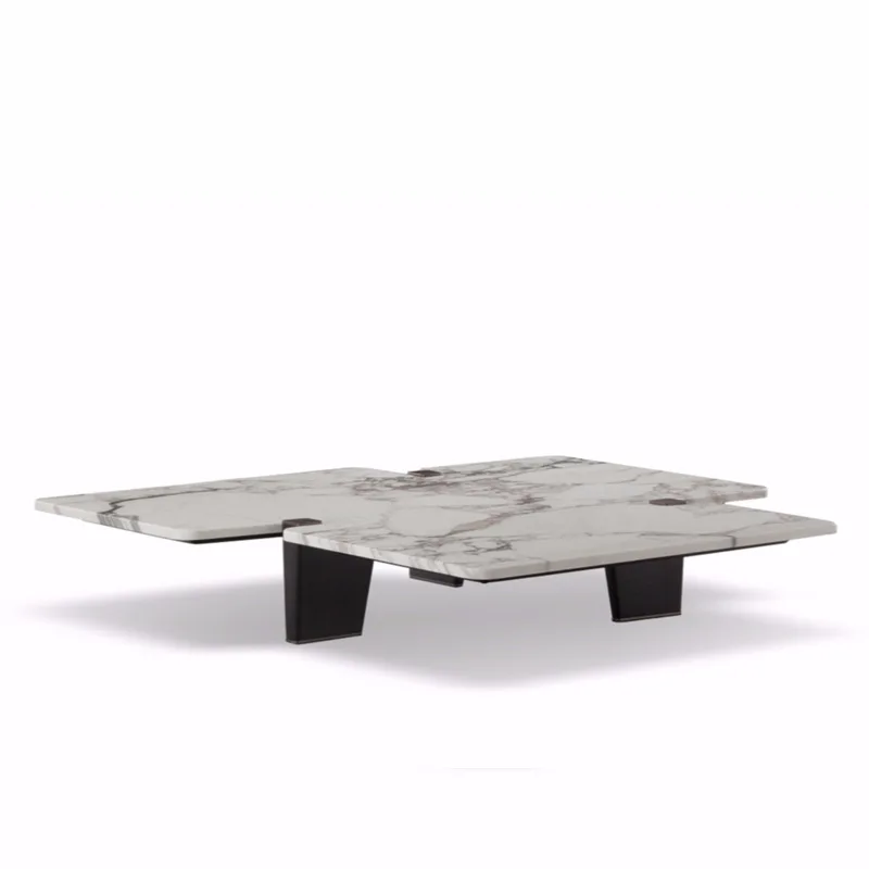 

Italian, special-shaped, marble, coffee table, irregular, slate, modern, simple, light luxury