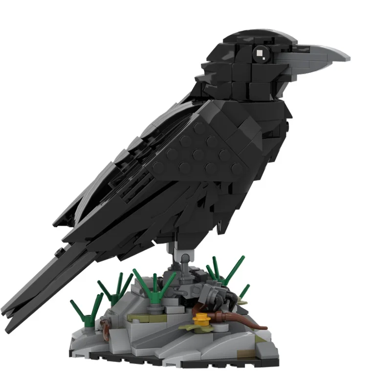 357pcs MOC Raven modulaire bouwstenen DIY vogelmodel creatieve montage leuk educatief speelgoed voor kinderen en verzamelaars