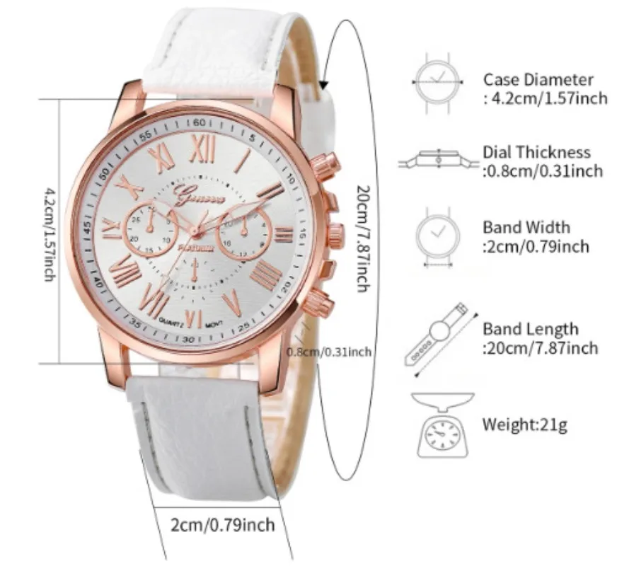 5 pezzi set orologio di lusso da donna anello collana orecchini perla strass orologio da polso femminile casual orologi da donna braccialetto (senza scatola)