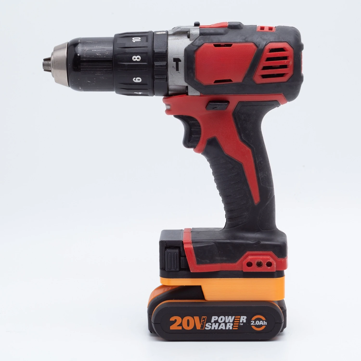 Battery Adapter/Converter for WORX 20V 6 PIN Li-ion Battery TO Milwaukee 18V Cordless Drill Tools Accessory(Only Adapter)