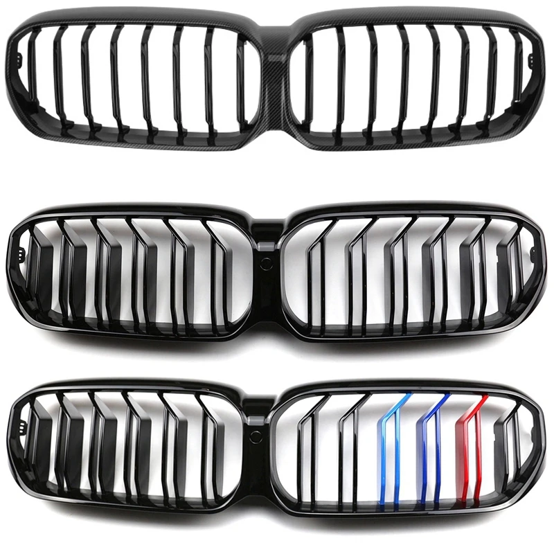 Car Front Kidney Grille Hood Front Bumper Radiator Grill For BMW 5 Series Facelifted G30 Sedan G31 Wagon G38 M5 2020-2022