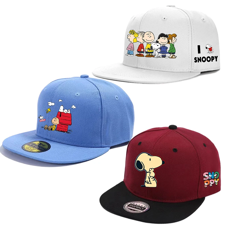

Snoopys Cap Women Men Plain Snapback Hat High Quality Adult Hip Hop Baseball Cap Men Women Outdoor Leisure Baseball Hat gift