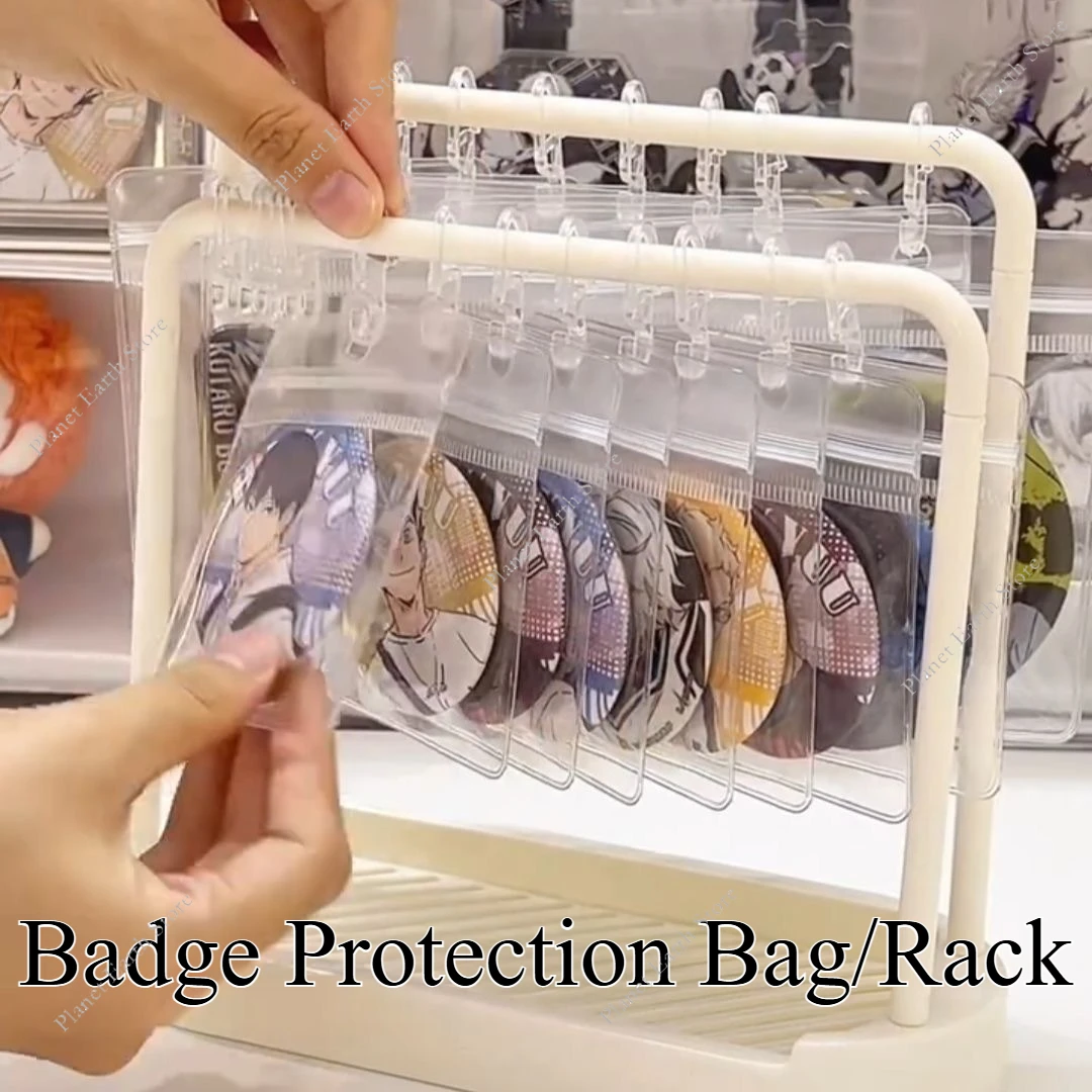 High Appearance Badges Storage Rack Desktop Storage Rack Stand Display Stand Desktop Display for Standing Signs and Peripherals