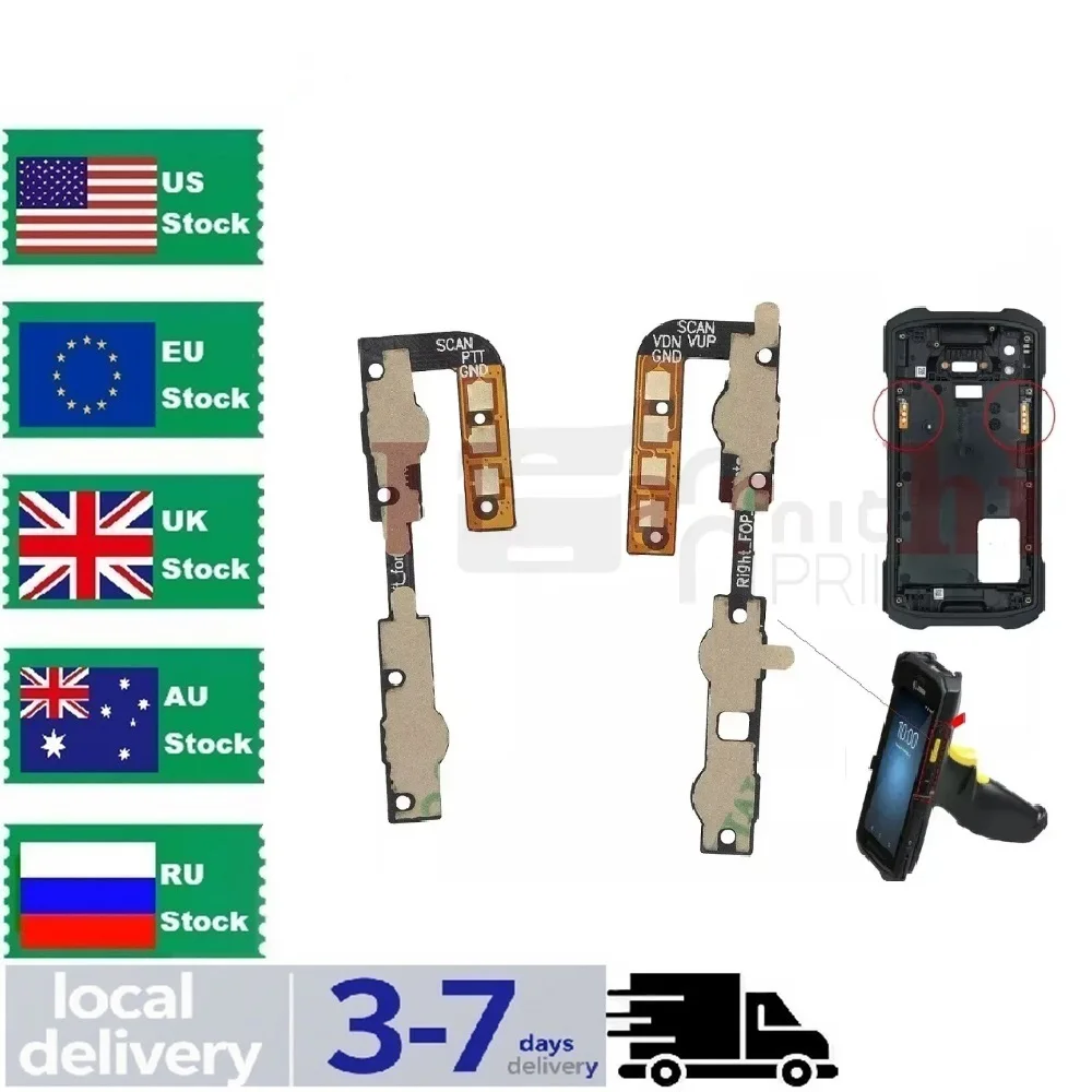 5Set for Zebra TC21 TC26 Side Key Trigger Switch 58-062923-02 and 58062925-02（L+R）