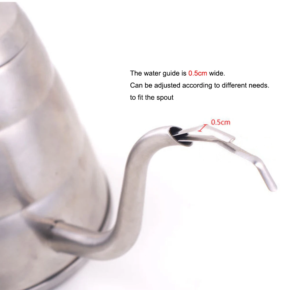 Coffee Spout Control Fitting Portable Kettle Spout Water Flow Control Sheet Stainless Steel Rust-proof Outdoor Camping Supplies