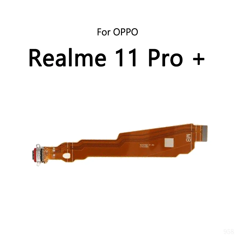 USB Charge Dock Port Socket Jack Plug Connector Flex Cable For OPPO Realme 11 Pro + Plus 5G Charging Board Module